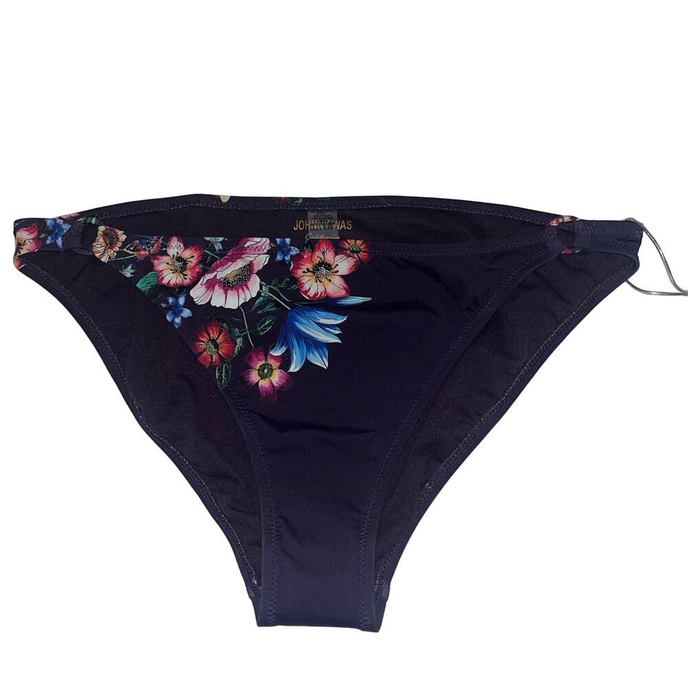 NWT Johnny was ombre floral ring bikini bottom size Xl